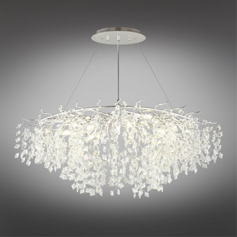 Подвесная люстра 100*60*80-170 см, 10*G9, 5W, Aployt Danusia APL.846.13.10, хром