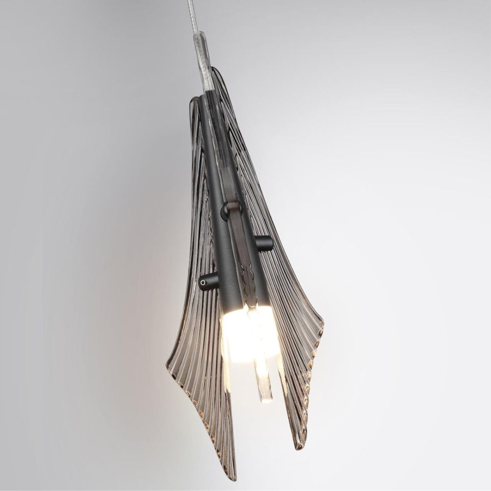 Подвес одиночный *12,5*26,6-238 см, 1*LED*6W, 3000K, Odeon Light Afalina 5442/6L, черный