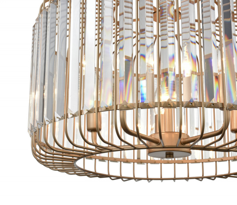Подвесная люстра  51*130 см, 5*E14 шампань Vele Luce Angelica VL3044P05