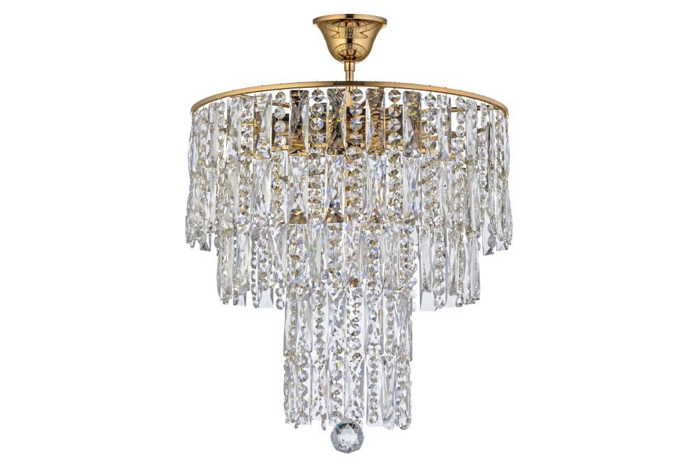 Люстра подвесная *38*53 см, 6*E27*60W, Arti Lampadari Deliceto Deliceto E 1.5.38.100 G, Золото