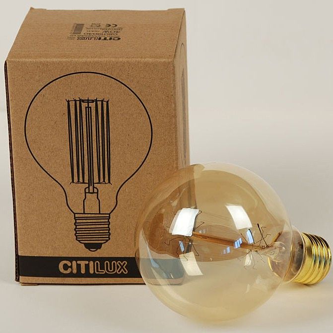 Ретро лампа Citilux Эдисон G8019G40 декор. 40Вт