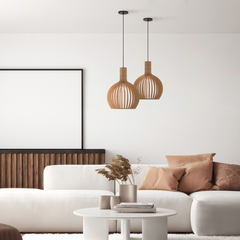 Светильник 45 см, Maytoni Roots MOD194PL-01W1, черный-дерево
