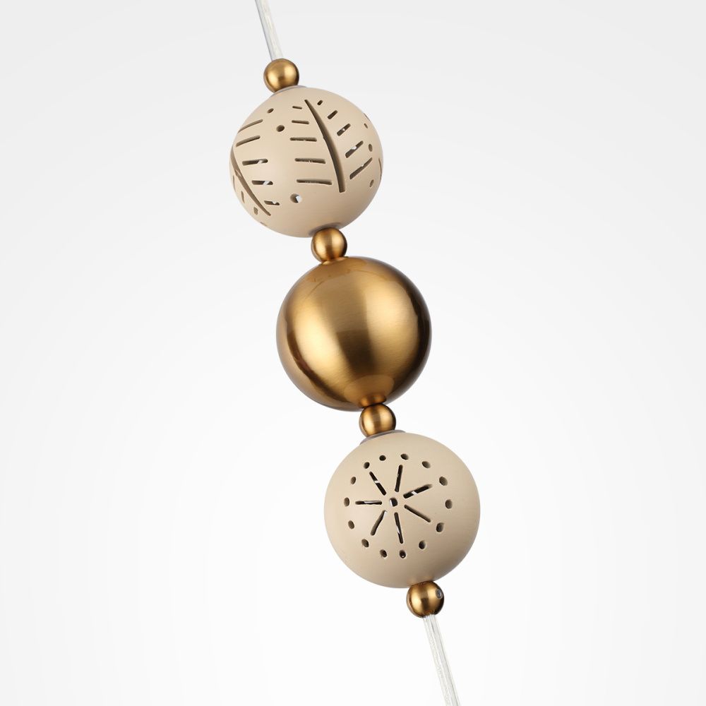 Светильник 15 см, Odeon Light 5444/1, бежевый-бронза