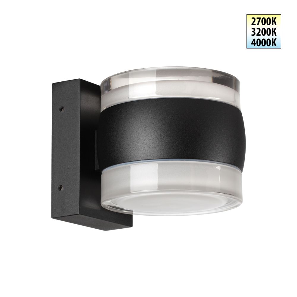 Светильник ландшафтный с переключателем цв. температуры 12 см, 16W, 2700-4000K, Novotech 359720, черный