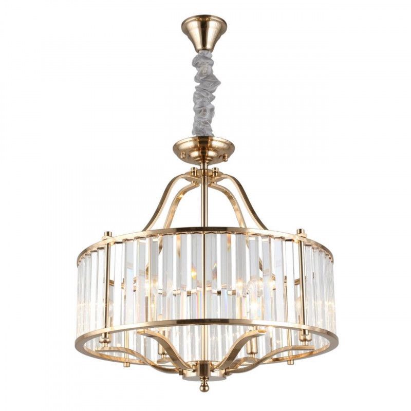 Подвесная люстра 60*60-158,5 см, 6*E14, 40W, Aployt Romen APL.809.03.06, золотой