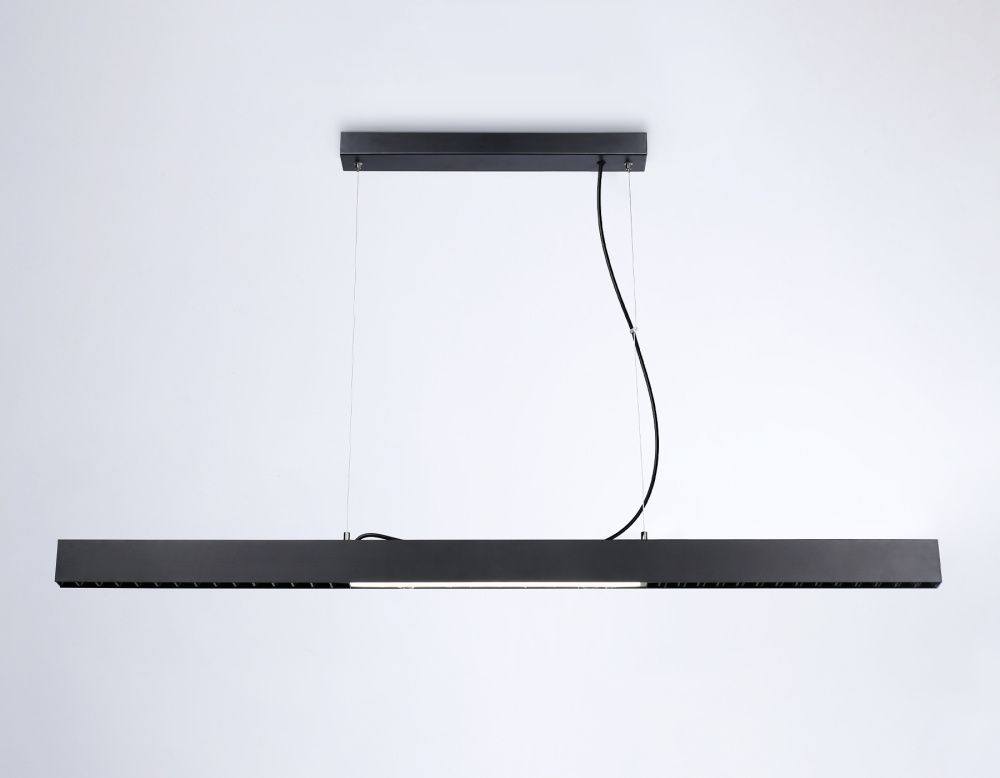 Светильник подвесной 120*3,5*7*130,5 см,  48W, 4200К, черный Ambrella Comfort LineTech FL5966
