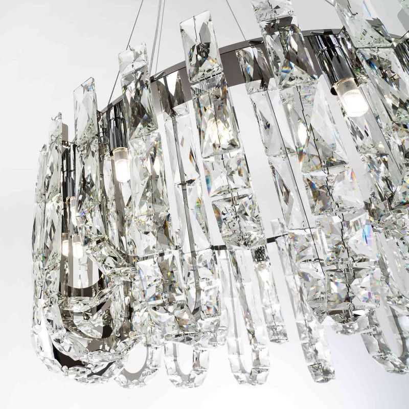 Подвесная люстра 60 см MODELUX ML.6621.14 CR хром