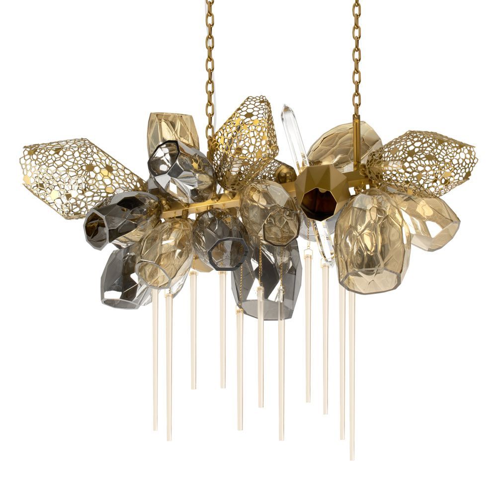 Подвесная люстра 100 см, Loft IT Britannica 10401/1000L, золото