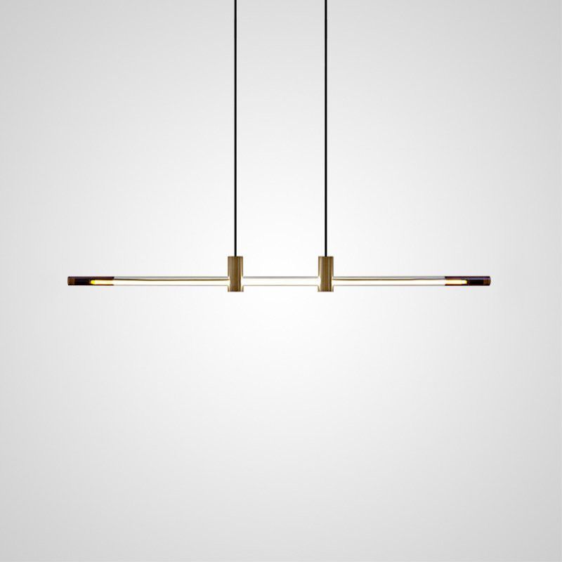 Подвесной светильник NISGA 120 120*8*8 см, 1*LED*30W, 3000K, ImperiumLoft NISGA01, Латунь