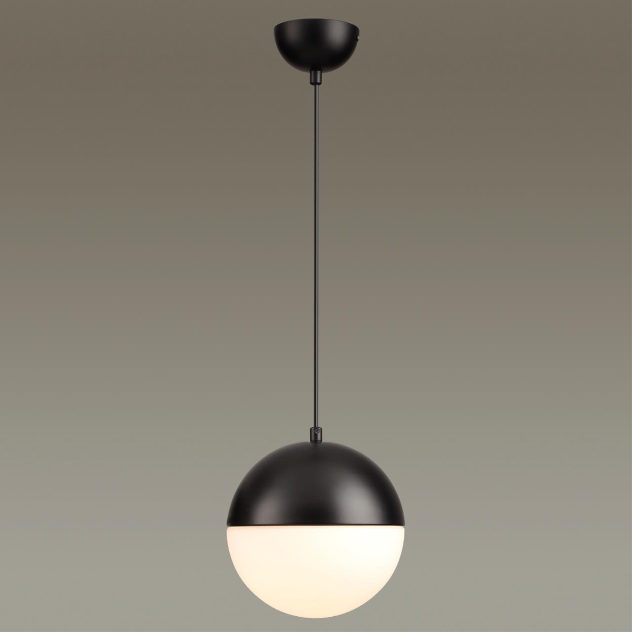 Подвесной светильник Odeon Light Pinga 4958/1A, диаметр 20 см, черный