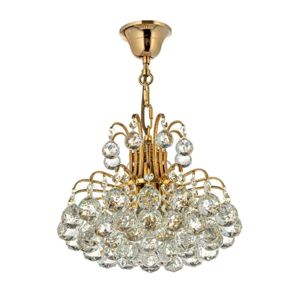 Люстра подвесная *30*30 см, 4*G9*40W, Arti Lampadari Alanno Alanno E 1.5.30.100 GB, Золото с чернением