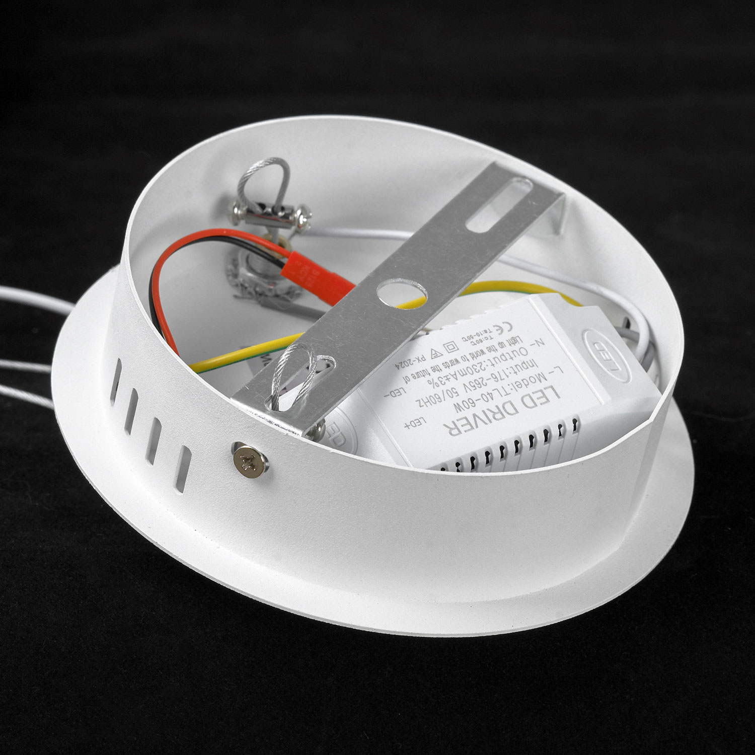 Подвесной светильник 50*35-160 см, 1*LED, 60W, 3000K, Lussole Crook LSP-7363, белый
