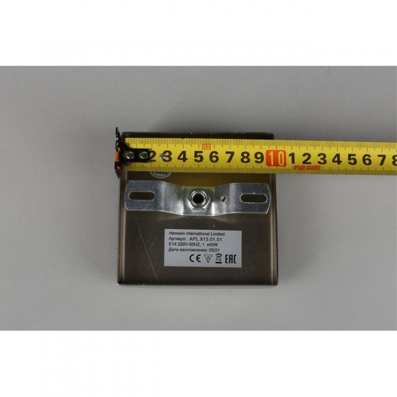 Бра 18*23*24 см, 1*E14, 40W, Aployt Mariz APL.813.01.01, никель
