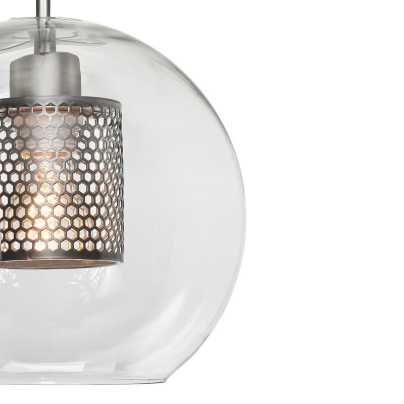 Подвесной светильник Loft it Heragon LOFT2567-B, никель, диаметр 24 см