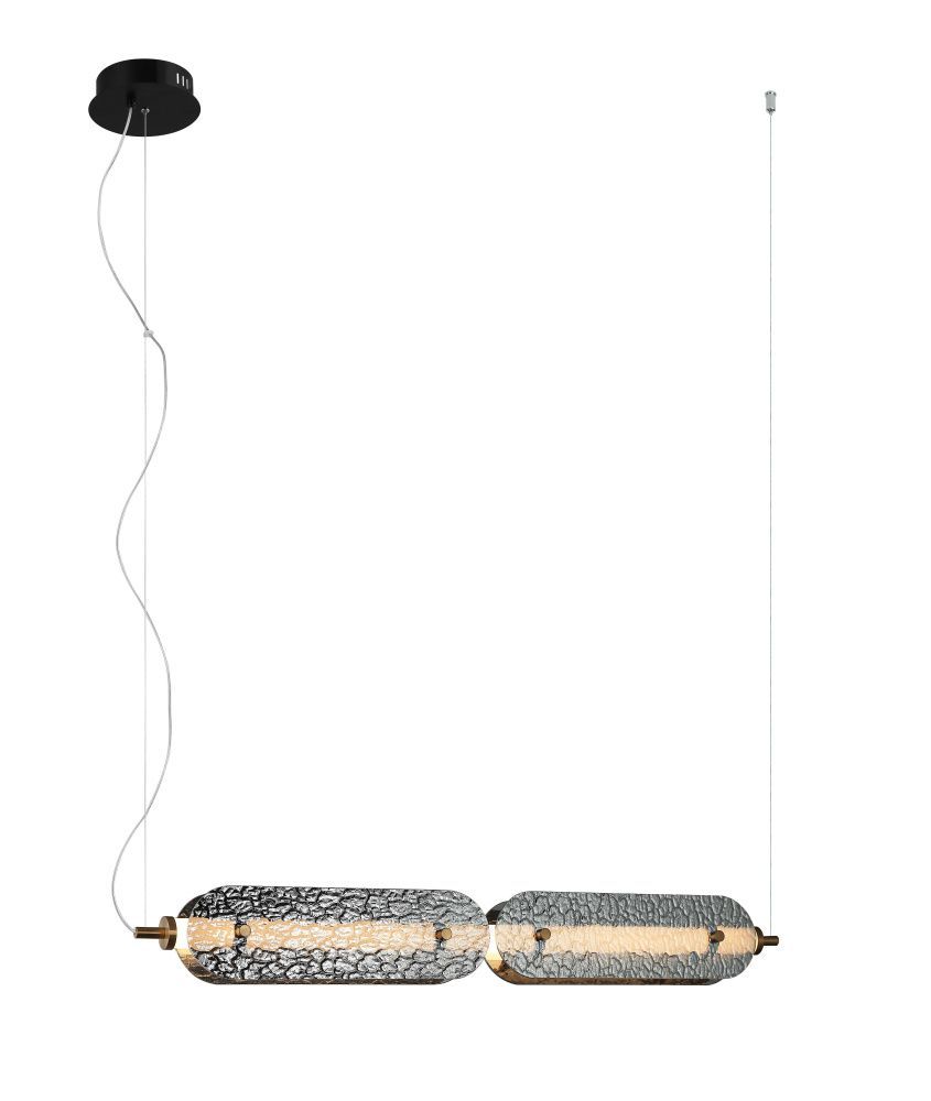 Люстра  мм, Светодиодная лента  NewRgy BLACK+SMOKY GRAY 8375MDM-4S SG BLACK+SMOKY GRAY