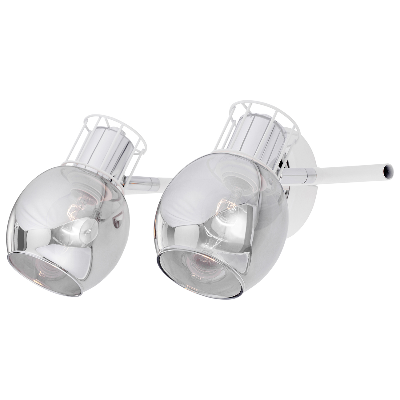 Настенный светильник 430*220*170 мм, 2*E14 белый/хром Escada Phantom 1137/2A Chrome