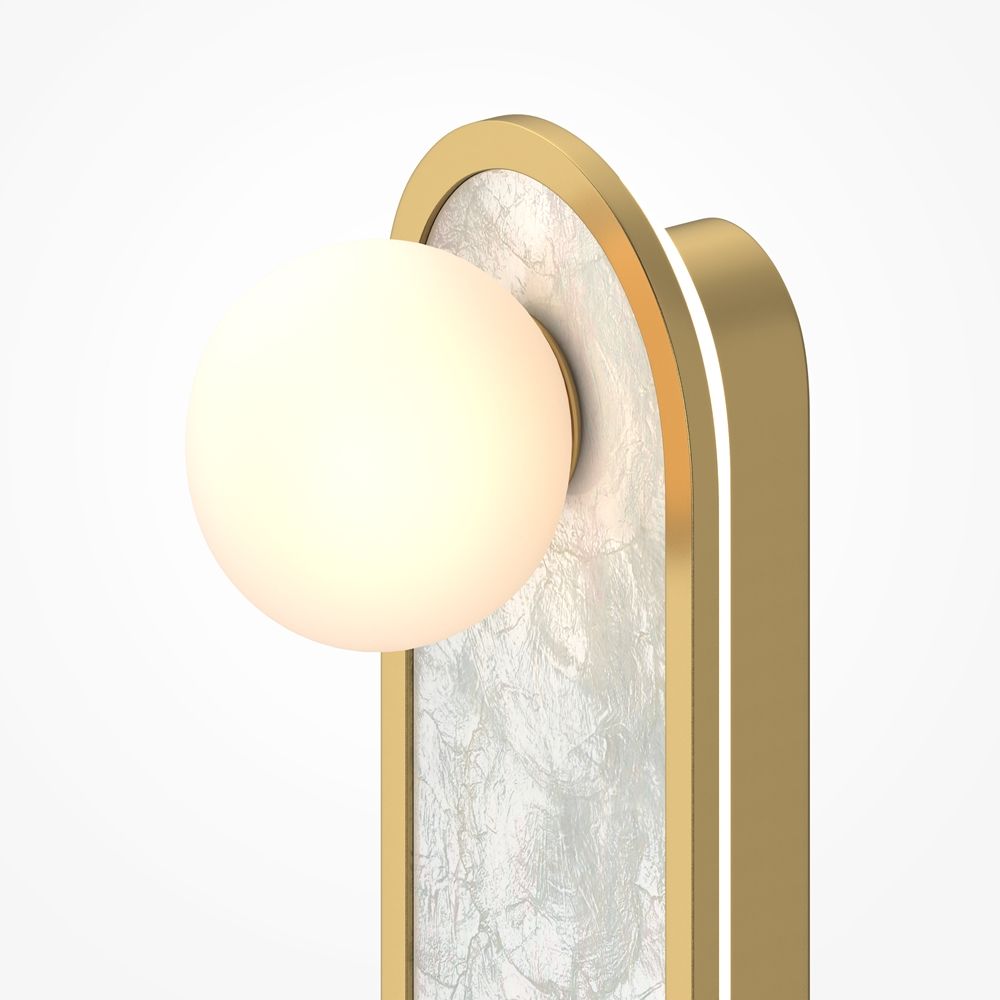 Настенный светильник 33 см, 20W, 2700-4000K, Maytoni MOD473WL-L20BSK, латунь