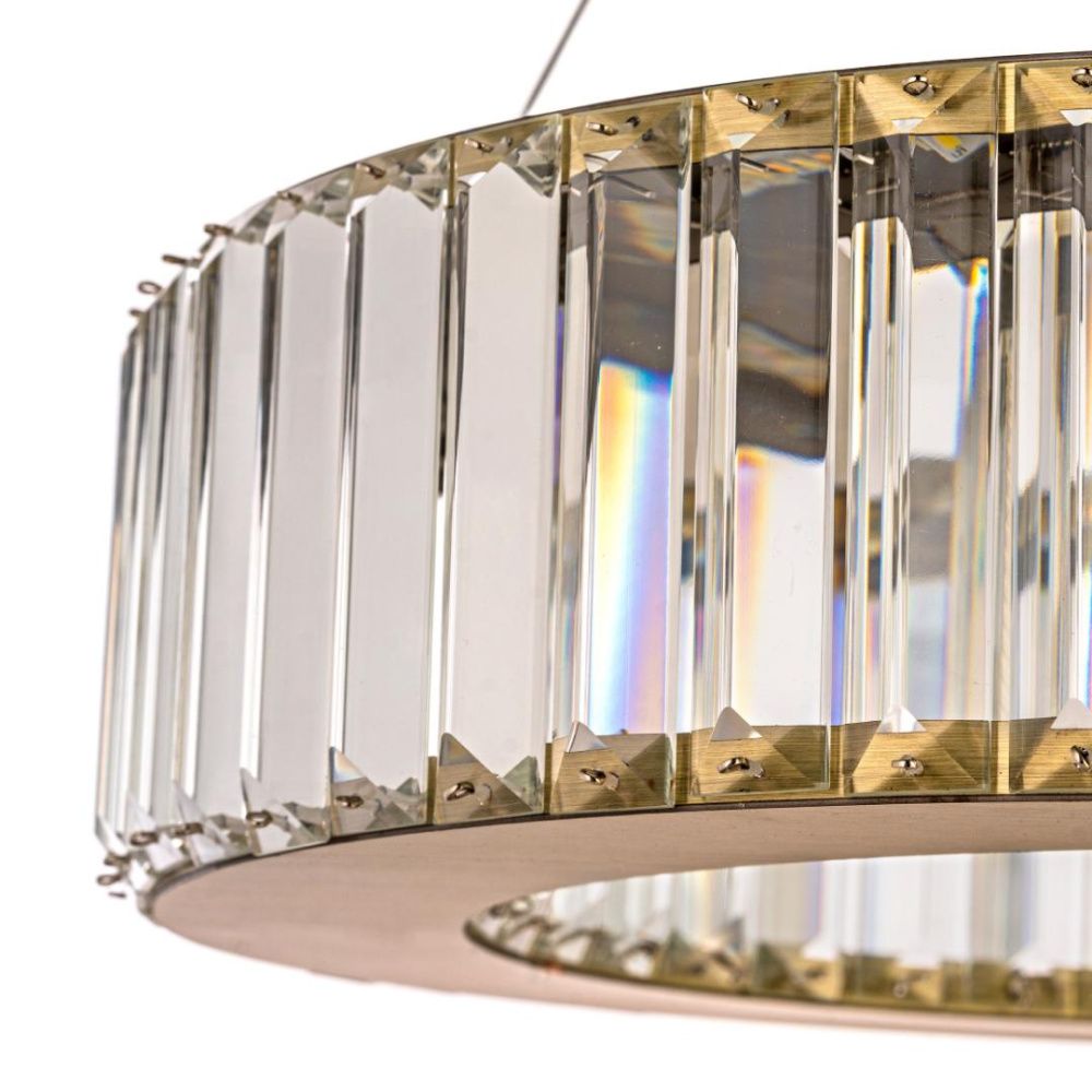 Люстра подвесная *40* см, Led лента*LED*18W, 3000/4500/6000 K, Arti Lampadari Anzio Anzio L 1.5.40.100 A, Антик