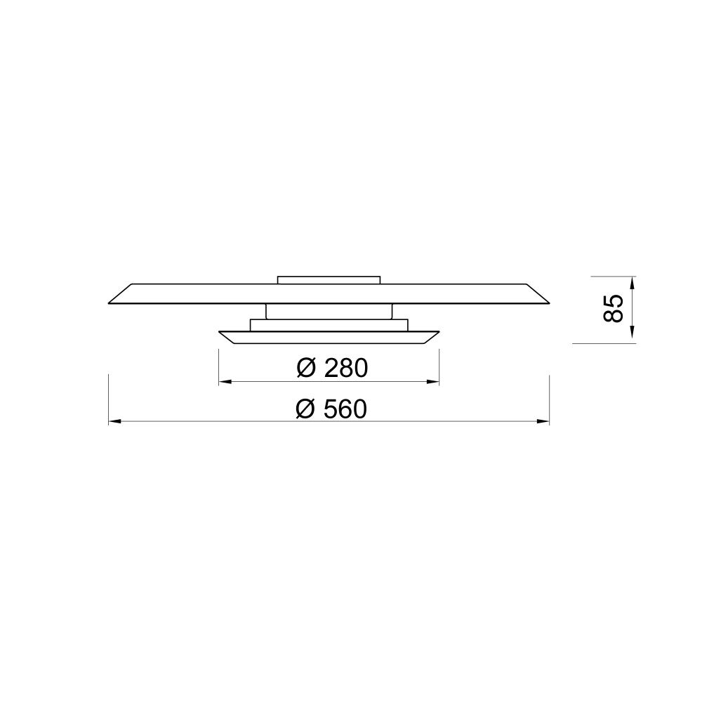 Светильник 56*8,5 см, *LED*24W, 3000K, Mantra Tina MAN9002, белый