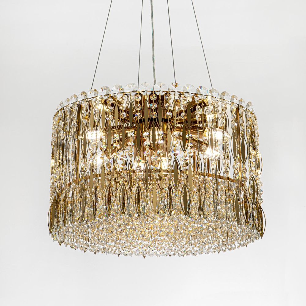 Подвесная люстра 50*50*125 см, Е14 9x40W, Золото MODELUX ML.315.9 GD