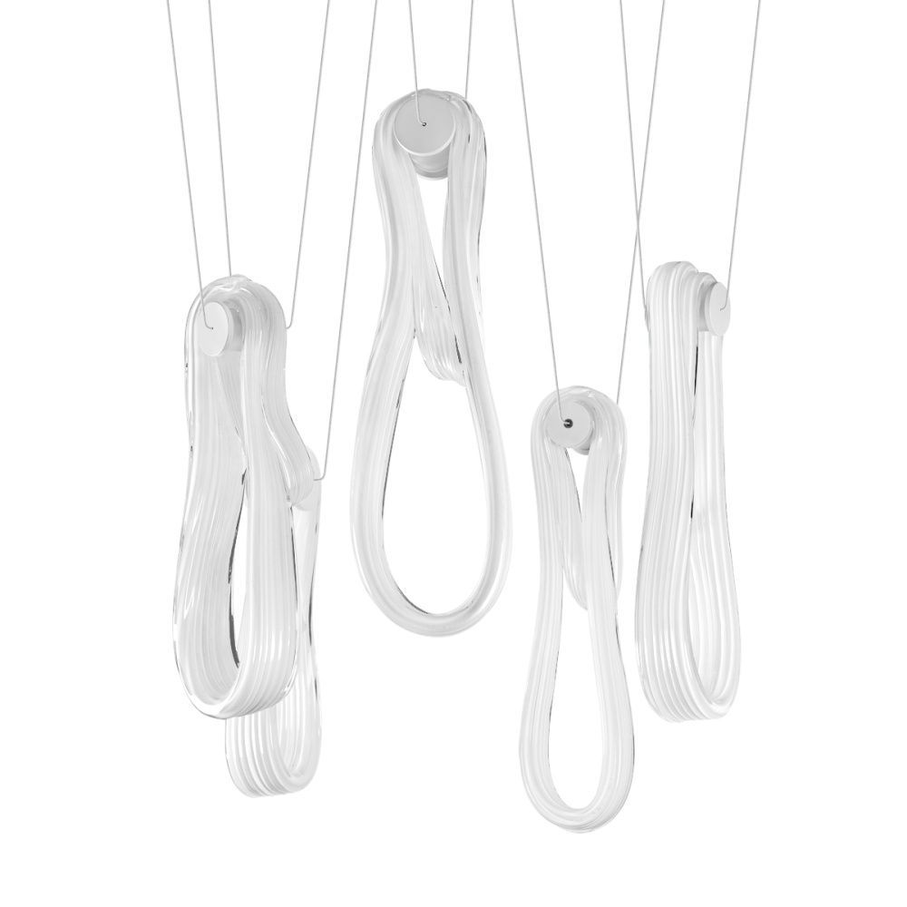 Каскадная люстра 10W, 3000K, Loft IT Series 10400/5, белый