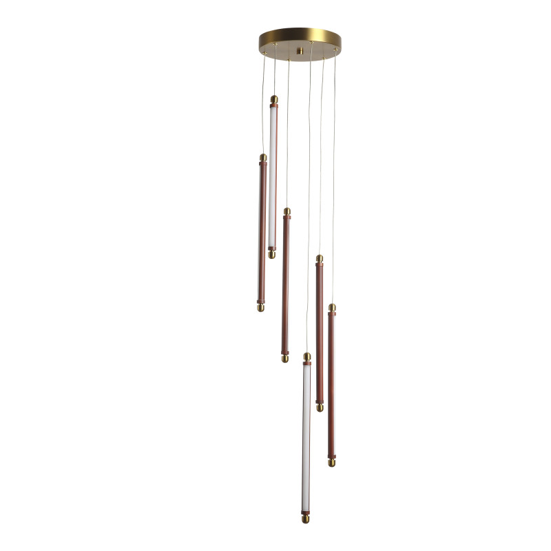 Светильник подвесной BRICK 6*LED*5W 3000K ST LUCE SL6225.303.06 латунь