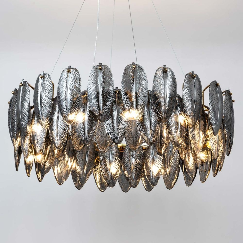 Подвесная люстра 80*38/115 см, 12*Е14 MODELUX ML.20202.12 BS латунь