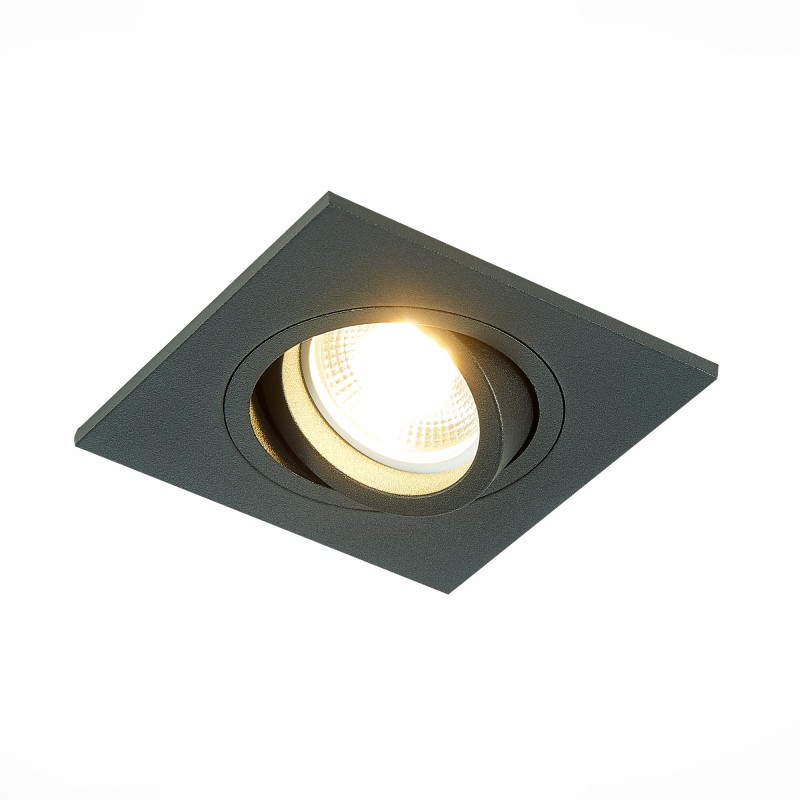 Встраиваемый светильник 9/8 см, GU10, IP20 ST LUCE ST251.408.01 Черный