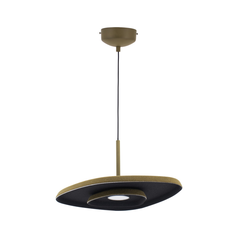 Подвесной светильник 30,6*39,8*174,4 см, LED, 12W, 3000К, Moderli Agato V11091-PL зеленый