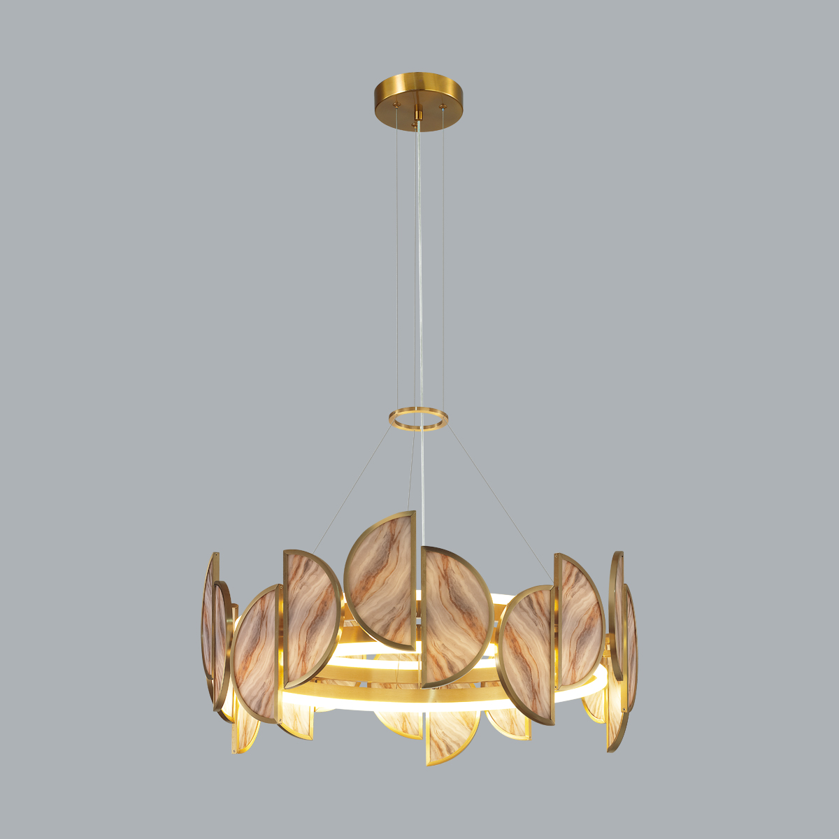 Люстра 70 см, LED*40W, 3000К, 3200lm Odeon Light Toscana 5448/40L, бронзовый