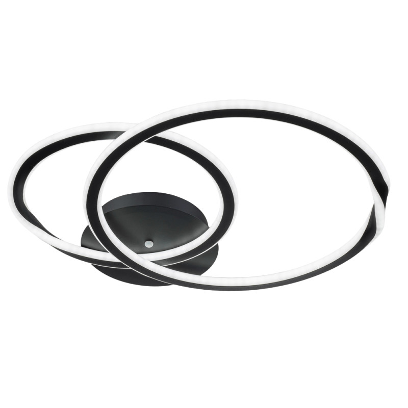 Люстра 42*50*7 см, 1 LED*120W, 3000-6500 К, Arte Lamp Sierra A2211PL-2BK, Черный