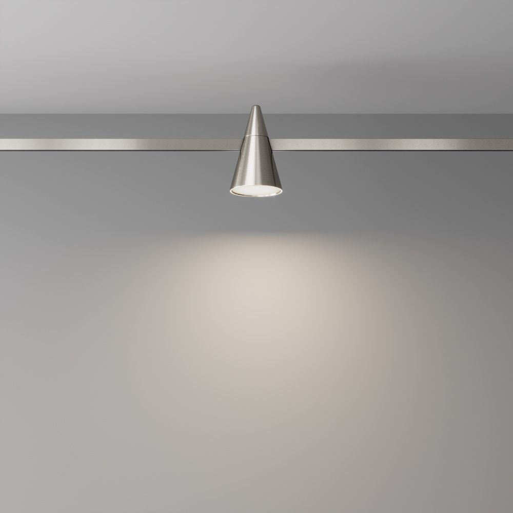 Трековый светильник  TR146-1-5W4K-PT **-11,5 см, *LED*5W, 4000K, Maytoni technical FLARITY TR146-1-5W4K-PT, Платина