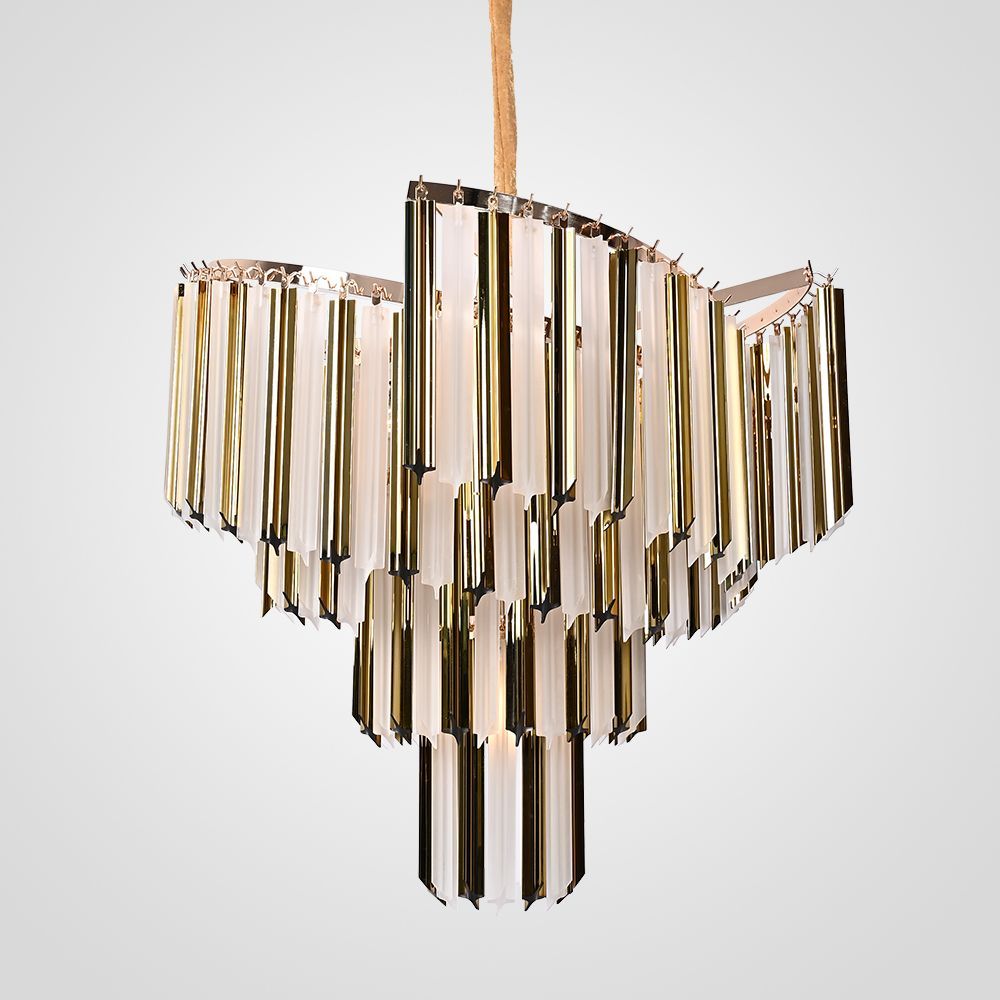 Подвесная люстра COMPAR D72 72*72*65 см, 9*E14*40W, ImperiumLoft compar01, Золотистый