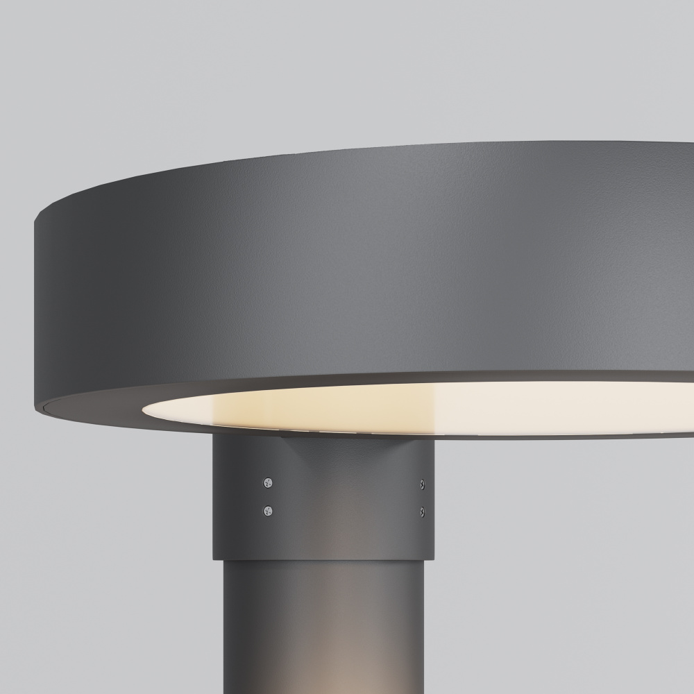 Парковый светильник 30*39-11 см, LED*50W, 3000K, Maytoni Dion O472H-L50GF3K, Графит