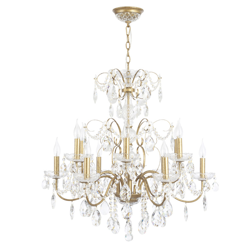 Светильник 80 см, Crystal Lux ODELIS SP12 GOLD, золото