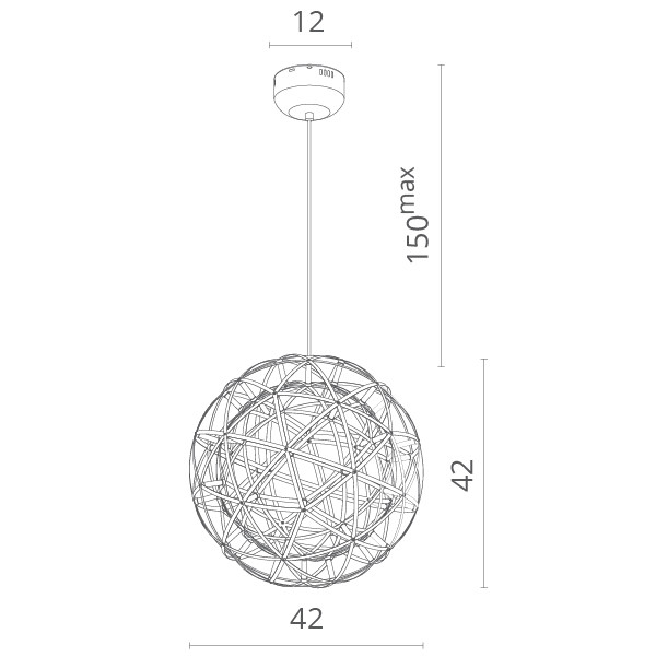 Подвесной  светильник Divinare 1030/02 SP-42 LED 13W 42 см
