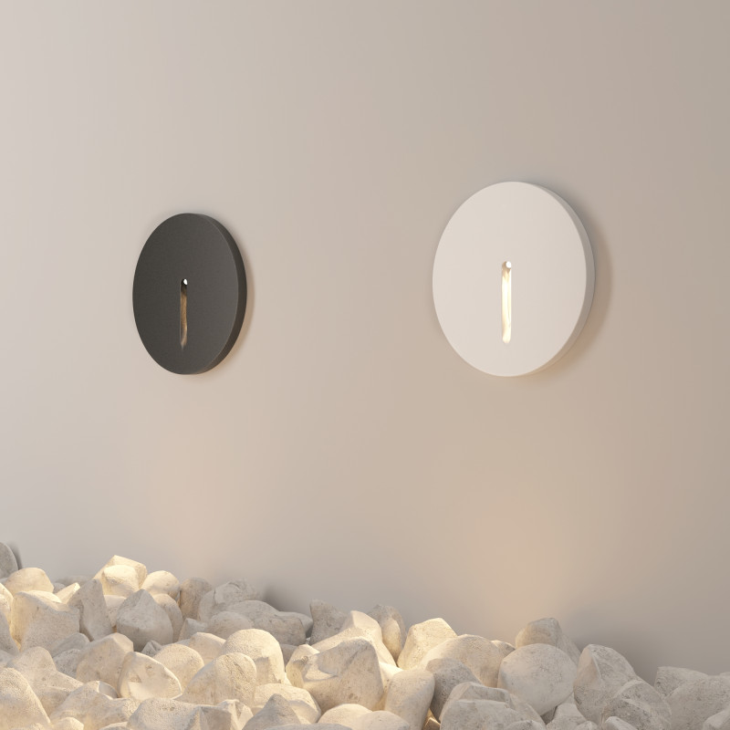 LED светильник 7 см, 3W, 3000K, Maytoni Lock O014SL-L3W3K, белый, вр 5,5 см