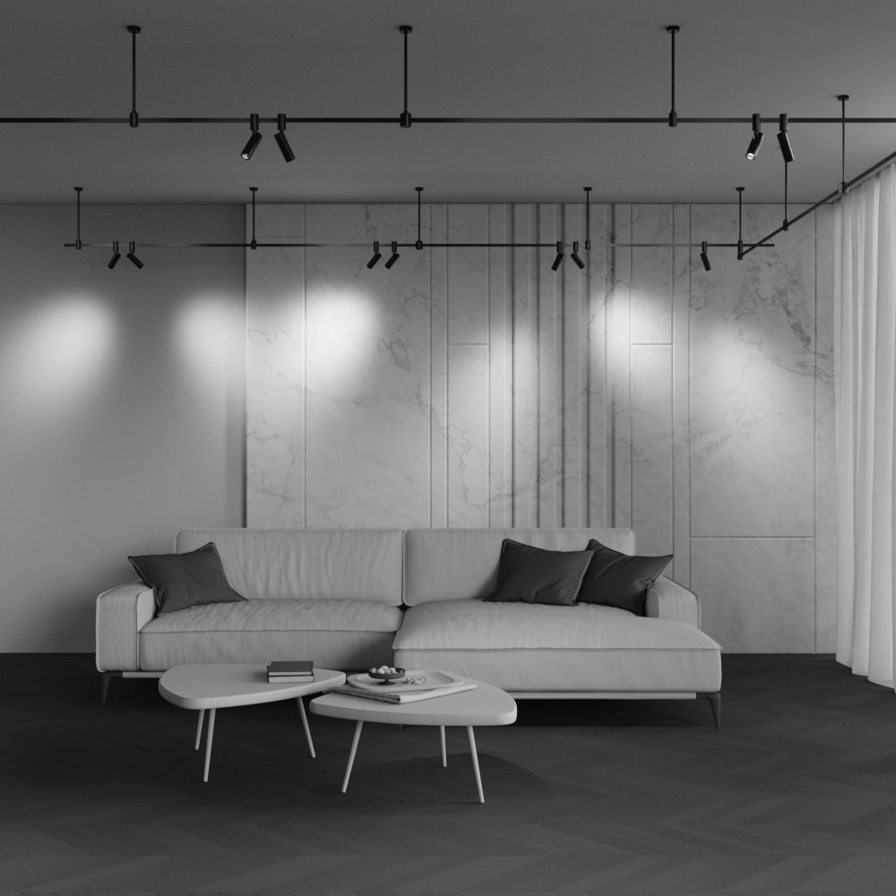 Трековый светильник  TR144-1-12W3K-W-B *5,5*-20,3 см, *LED*12W, 3000K, Maytoni technical FLARITY TR144-1-12W3K-W-B, Черный