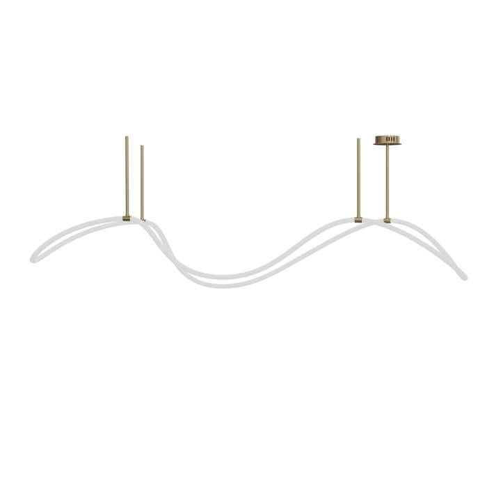 Подвесная люстра 150*12-170 см, 1*LED*96W, 3000-6000K, Lightera Nyasa LE117L-150GB WIFI, Латунь