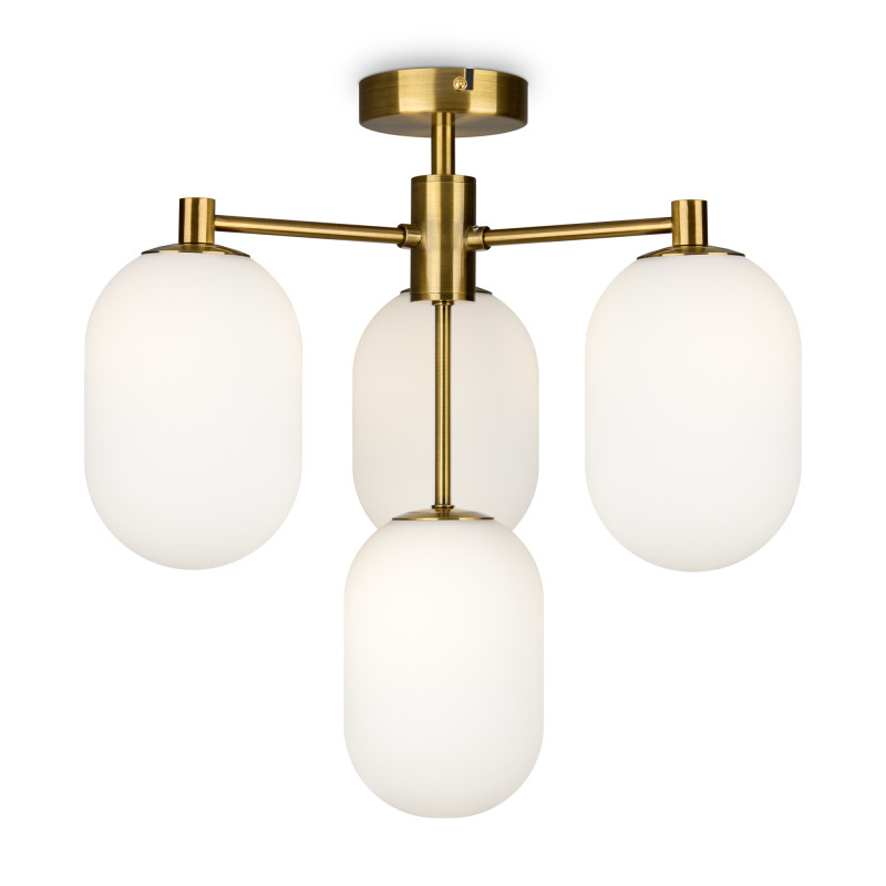 Светильник 43 см, Freya Crystal FR1012PL-04BS, латунь
