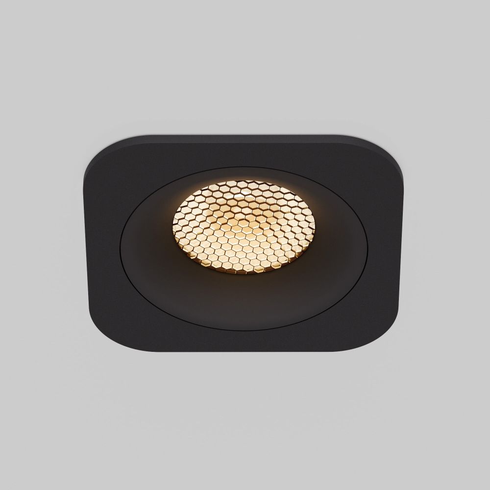 Светильник встраиваемый Tetro 10W 3000K черный IP44 15276/LED Elektrostandard  4690389217883, a071312