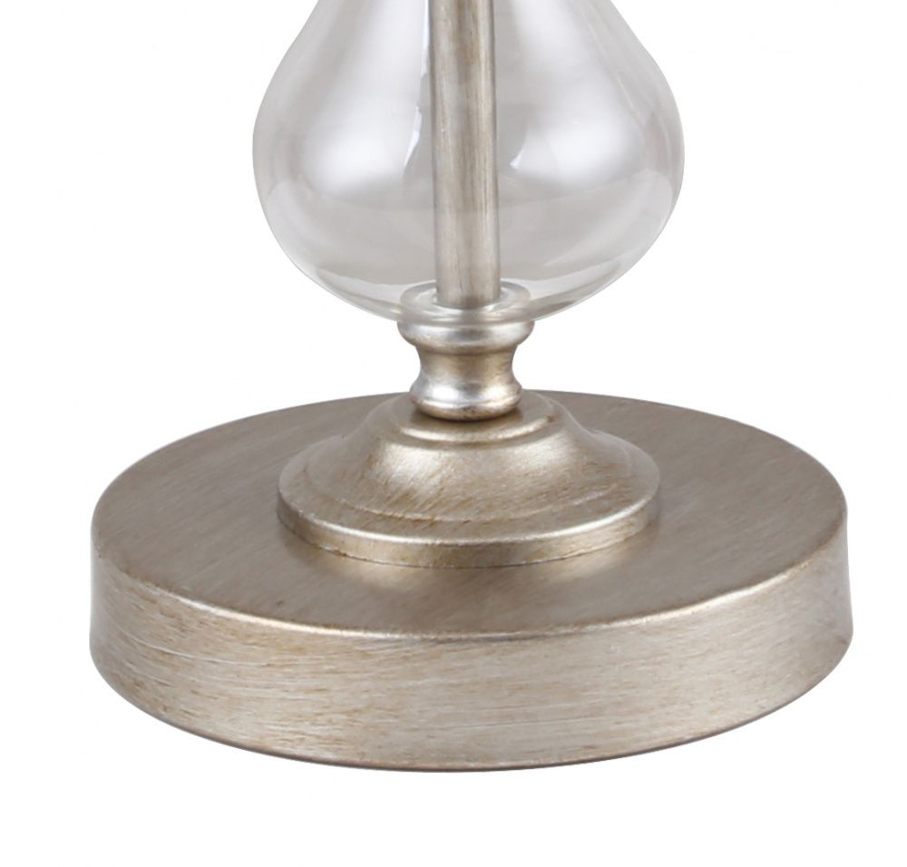 Настольный светильник Favourite Ironia 2554-1T, серебро-белый