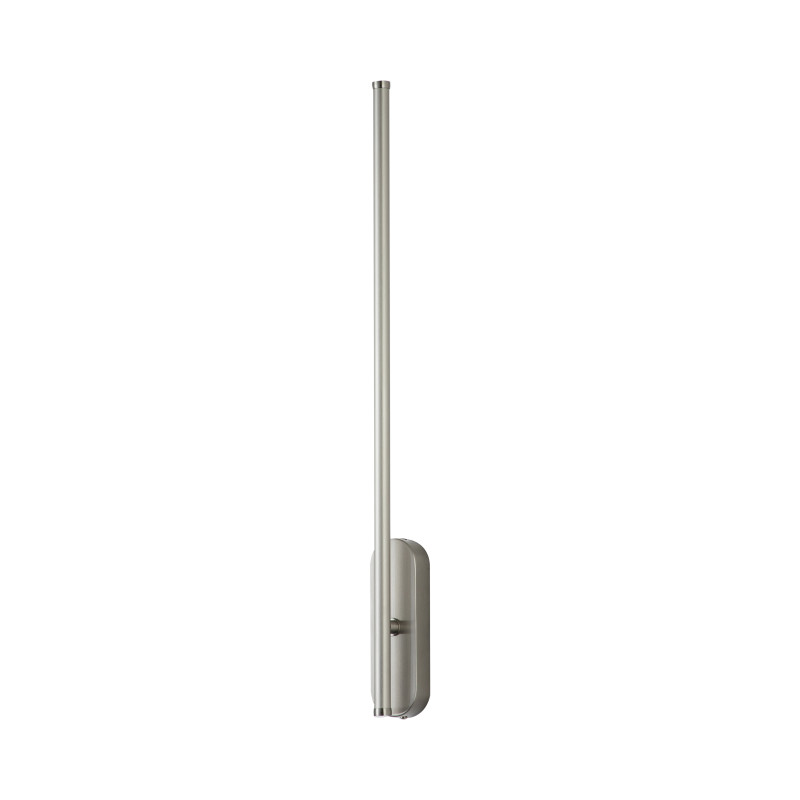 Бра 60 см, LED 12W, 3000K, 1800Lm, 2-3 м2 Favourite Reed 3002-1W, D70*W50*H600, каркас светильника в цвете никель