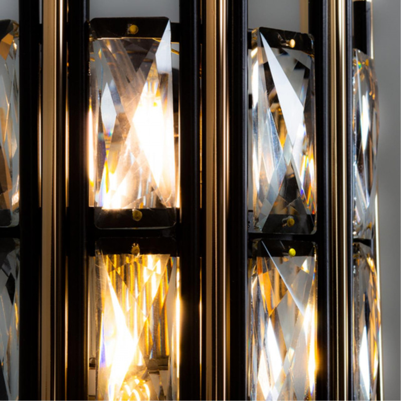 Светильник 24 см, Arte Lamp Alruba A1043AP-2BK, черный-золото