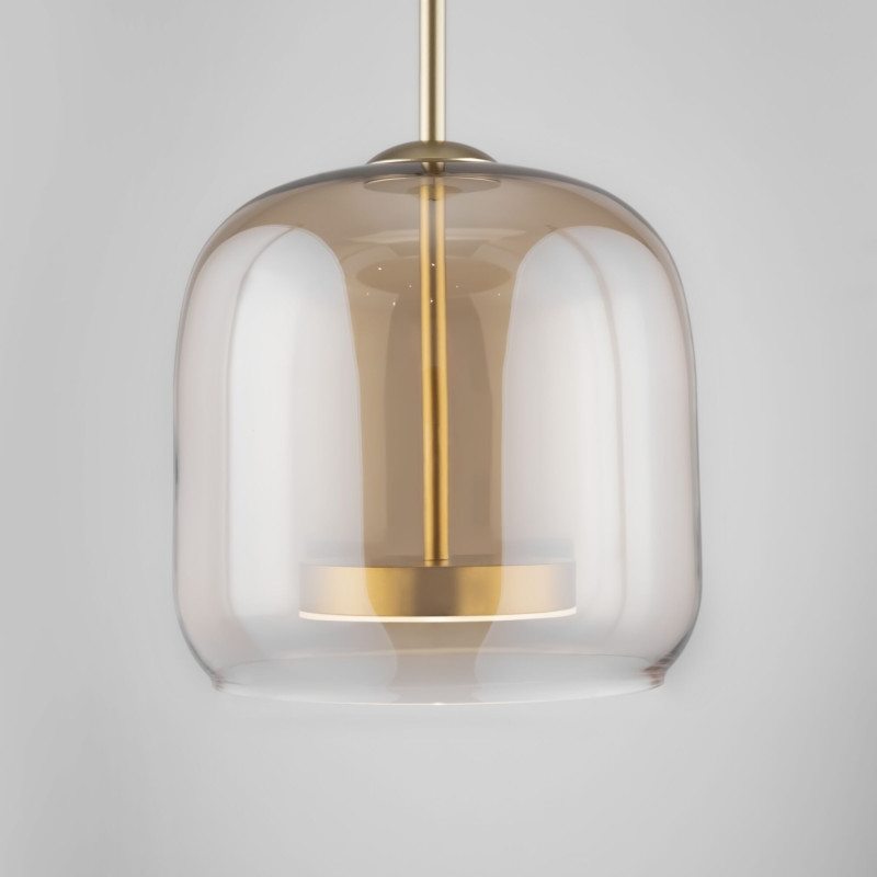 Светильник подвесной Maytoni LED Madmen MOD128PL-L6AM, 6W LED, 3000K, диаметр 23 см, бронза