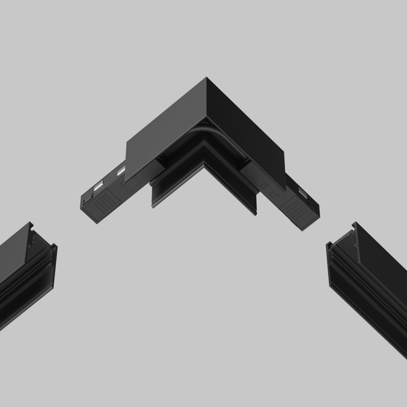 Подвод питания 26*1,7*1,9 см, Maytoni Technical Accessories for tracks Exility TRA034CPC-42B-15-1 черный