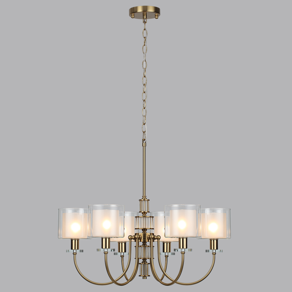 Люстра 69 см, 6*E14*40W Odeon Light Saga 5088/6, античная бронза