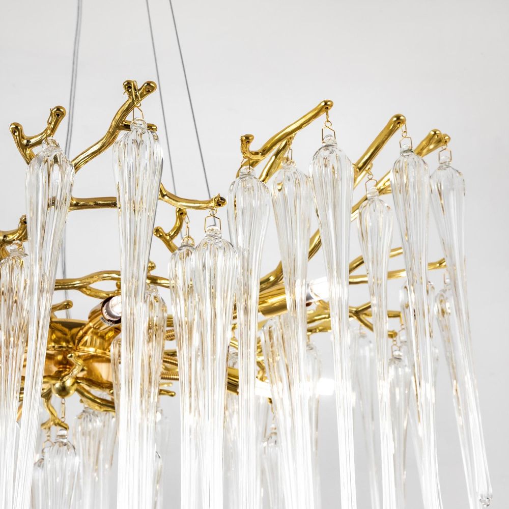 Подвесная люстра 76*76*140 см, G9 10xG9W, Золото MODESTYLE MS.2114.760