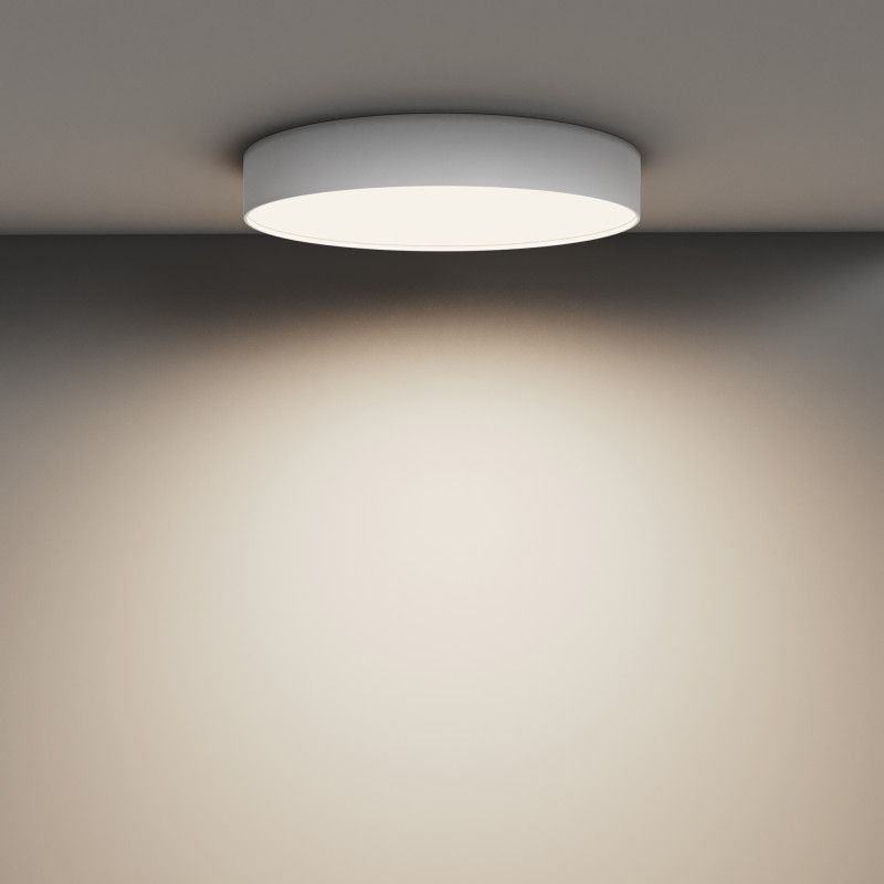 Накладной светильник 40*40*6 см, LED, 45W, 4000К, Maytoni Technical Zon C032CL-45W4K-RD-W белый