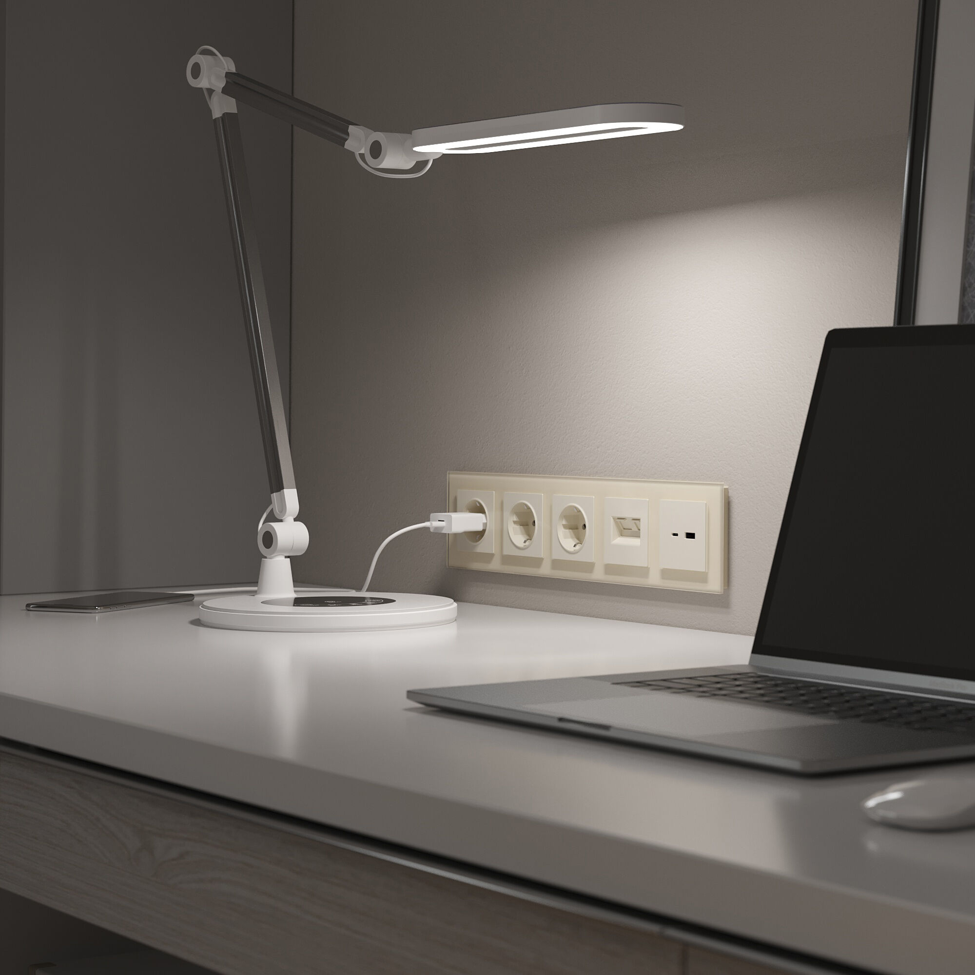 W0051141/ Рамка на 5 постов Favorit (молочный, стекло) Werkel 4690389183461